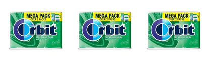 Orbit Spearmint Sugar-Free Gum Mega Packs (30 Pieces) — 3-Pack