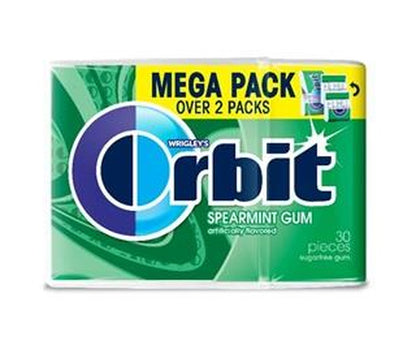 Orbit Spearmint Sugar-Free Gum Mega Packs (30 Pieces) — pack