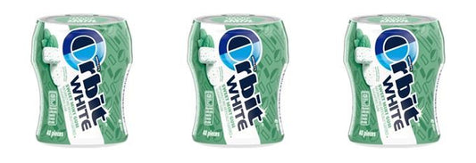 Orbit White Bottle Sweet Mint Sugar-Free Gum (40 Pieces) — 3-Pack