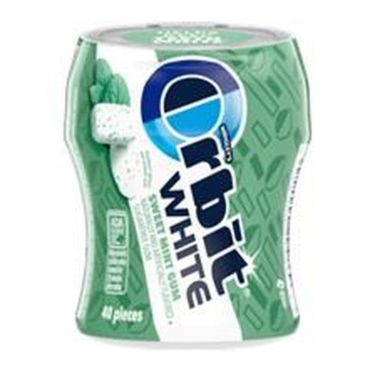 Orbit White Bottle Sweet Mint Sugar-Free Gum (40 Pieces) — pack