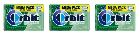 Orbit Sweet Mint Sugar-Free Gum Mega Packs (30 Pieces) — 3-Pack