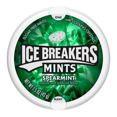 Ice Breakers Spearmint Sugar-Free Mints 1.5oz Tins — pack