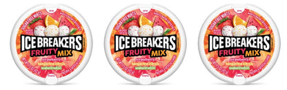 Ice Breakers Fruity Mix Sugar-Free Mints 1.5oz Tins — 3-Pack