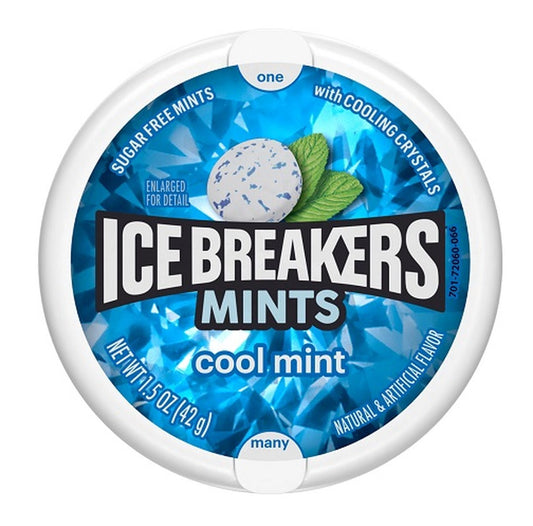 Ice Breakers Cool Mint Sugar-Free Mints 1.5oz Tins — pack