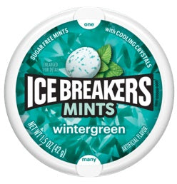 Ice Breakers Wintergreen Sugar-Free Mints 1.5oz Tins — pack