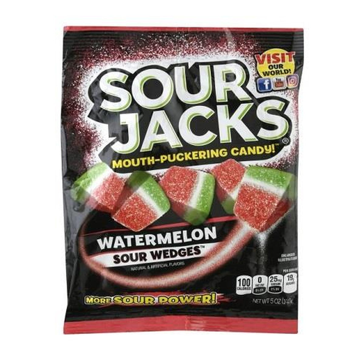 Sour Jacks Watermelon 5oz Peg Bag pack — full package