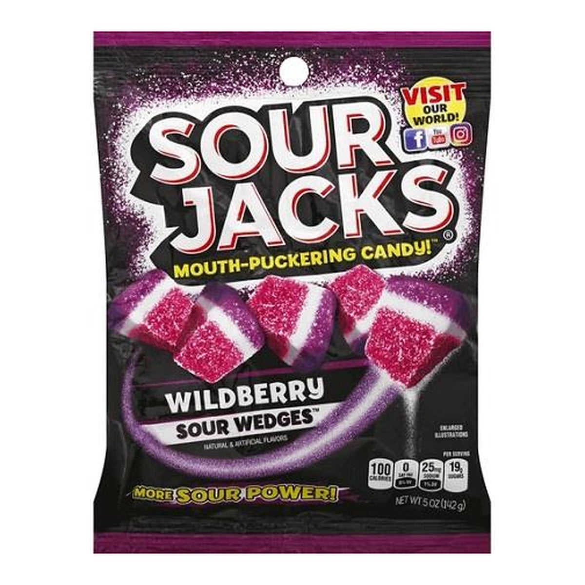 Sour Jacks Wildberry 5oz Peg Bag pack — full package