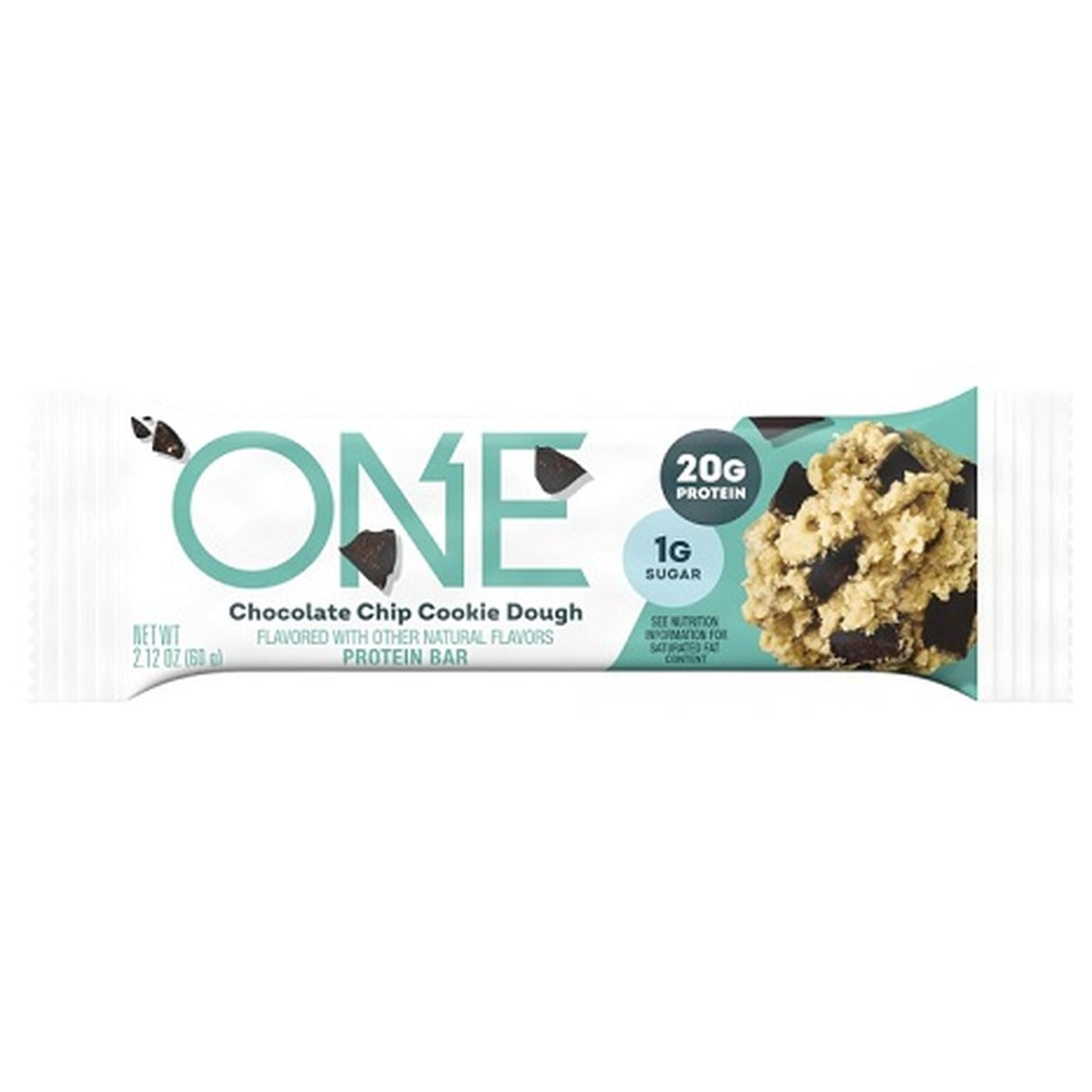 ONE Protein Bar Chocolate Chip Cookie Dough 2.12oz 12ct pack — full package