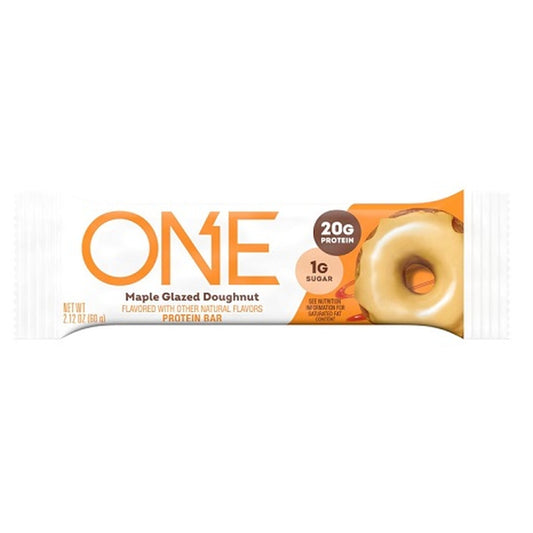 ONE Protein Bar Maple Glazed Doughnut 2.12oz 12ct pack — full package