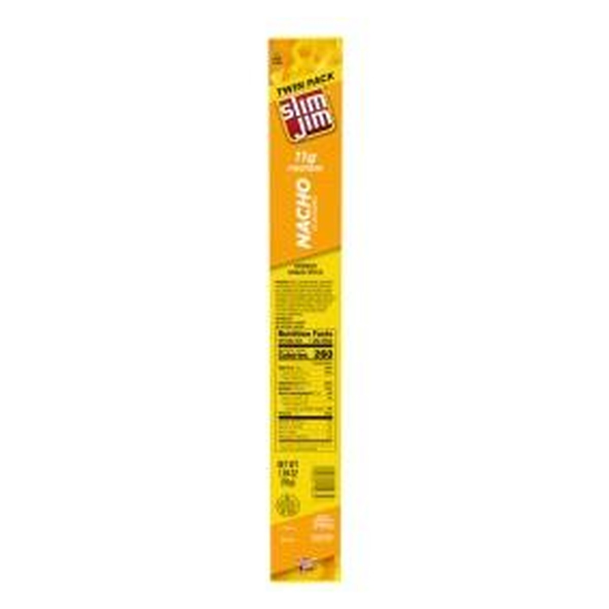 Slim Jim Twin Pack Nacho 1.94oz pack — full package