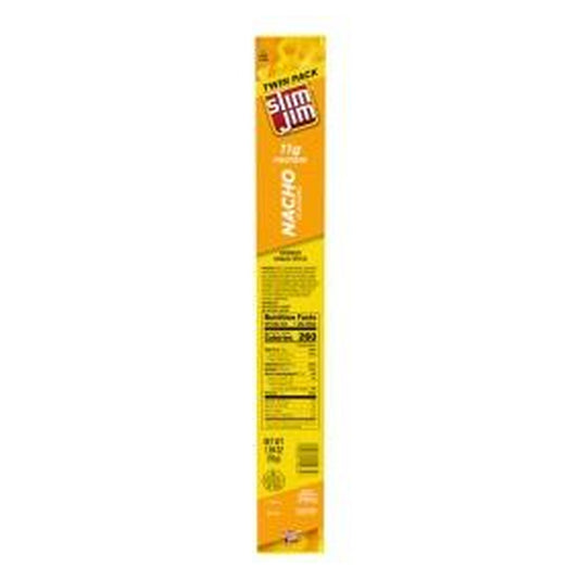 Slim Jim Twin Pack Nacho 1.94oz pack — full package