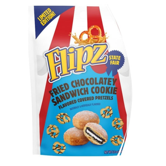 Flipz Limited Edition Fried Chocolatey Sandwich Cookie 6.5oz pack — full package
