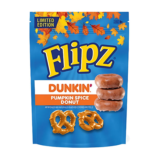 Flipz Limited Edition Dunkin Pumpkin Spice Donut 6.5oz pack — full package