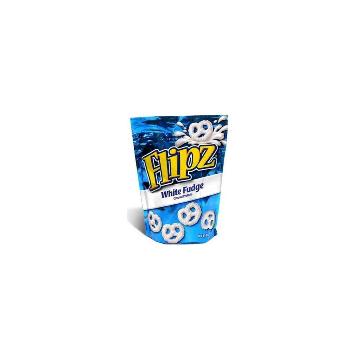 Flipz White Fudge Covered Pretzels 5oz pack — full package