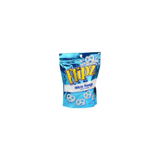 Flipz White Fudge Covered Pretzels 7.5oz pack — full package