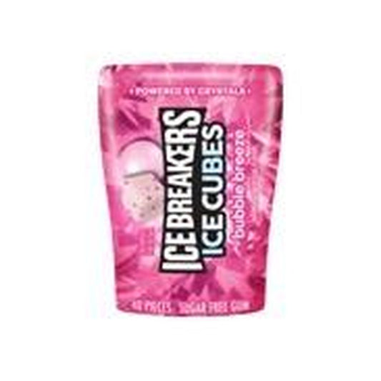 Ice Breakers Ice Cubes Bubble Breeze Sugar-Free Gum 3.24oz Bottles — pack