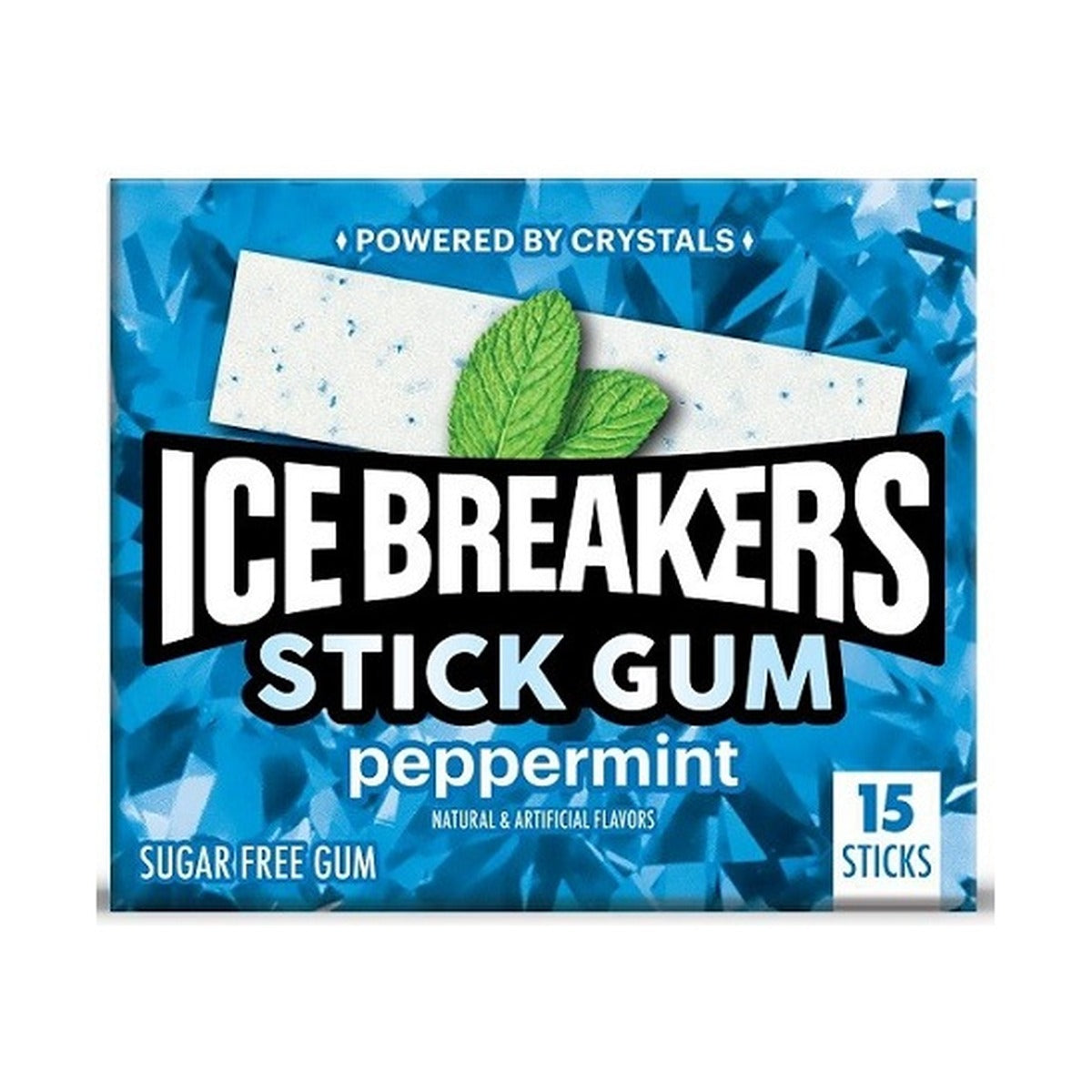 Ice Breakers Sticks Peppermint Gum 15pc 10ct — full package