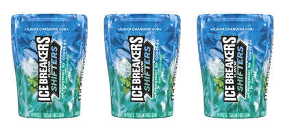 Ice Breakers Flavor Shifters Wintergreen to Cool Mint Sugar-Free Gum 3.24oz Bottles — 3-Pack