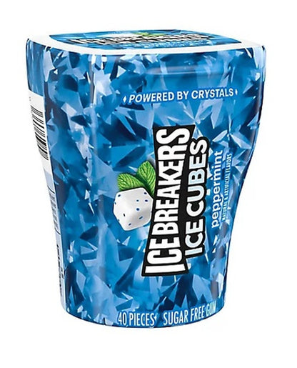 Ice Breakers Ice Cubes Peppermint Sugar-Free Gum 3.24oz Bottles — pack