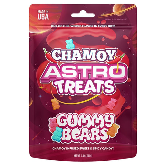 Astro Treats Chamoy Gummy Bears 4oz pack