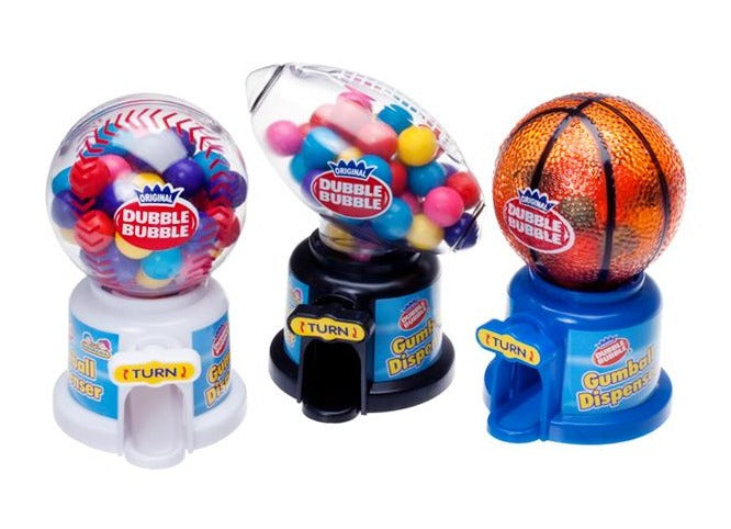 Kidsmania Dubble Bubble Hot Sport Balls Gumball Dispenser 1.41oz — Box of 12
