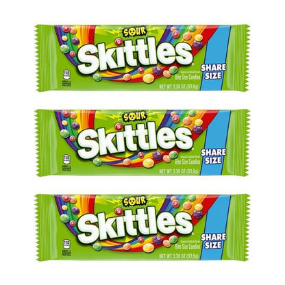 Skittles Sour Share Size 3.3oz — 3-Pack