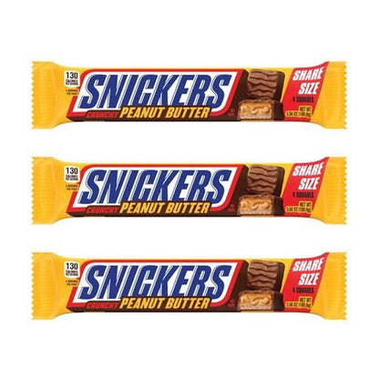 Snickers Crunchy Peanut Butter King Size 3.56oz — 3-Pack