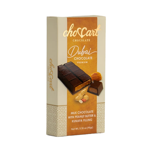 ChoCart Dubai Bar Peanut Butter Kunafa 3.35oz pack — full package