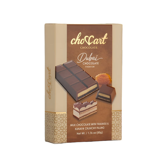 ChoCart Dubai Bar Tiramisu 1.76oz pack — full package