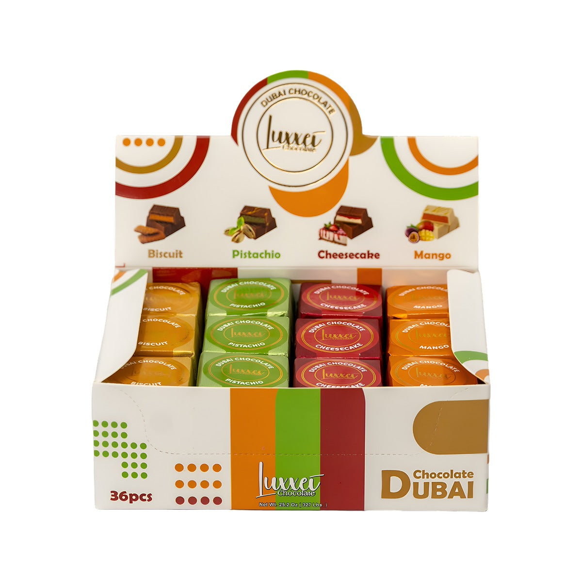 Luxxei Dubai Small Bar Assorted 20g pack — full package