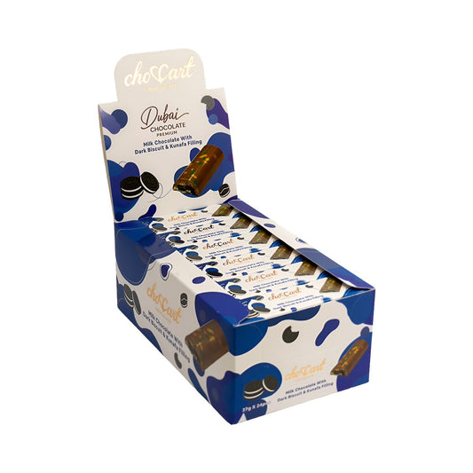 ChoCart Dubai Bar Dark Biscuit & Kunafa 37g pack — full package
