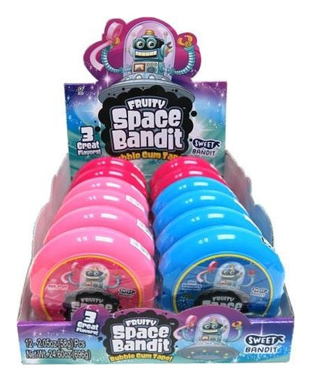 Kidsmania Space Bandit Bubble Gum Tape 2.05oz — Box of 12