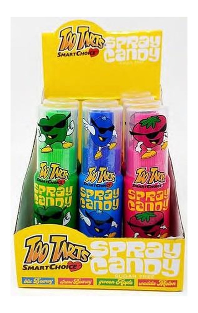 Too Tarts Sugar-Free Sour Candy Spray 1oz Bottles — pack