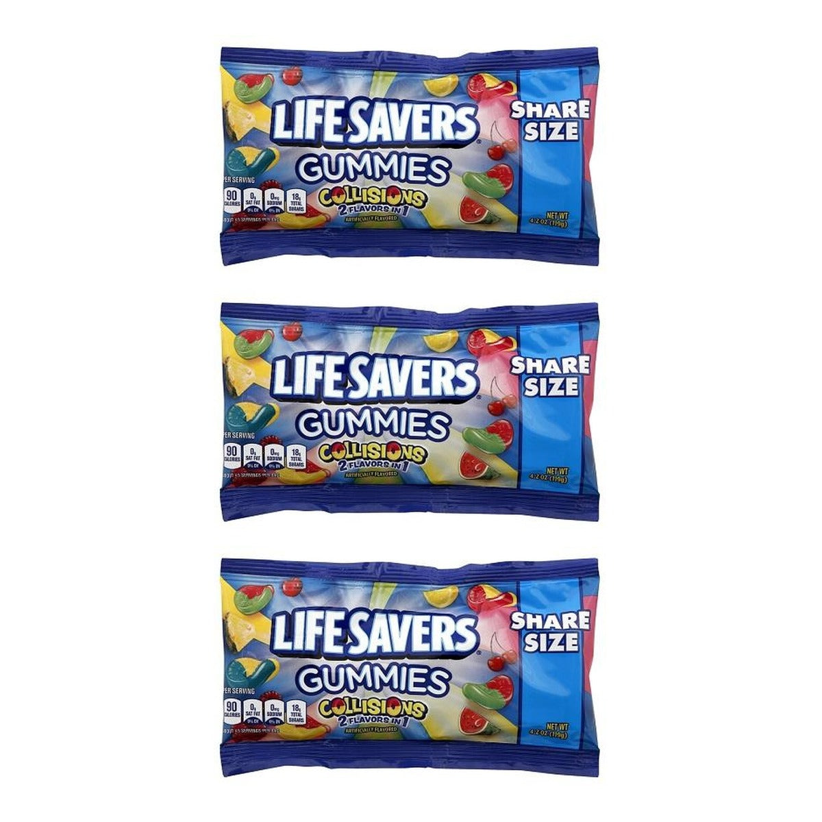Life Savers Gummies Collisions Share Size 4.2oz — 3-Pack