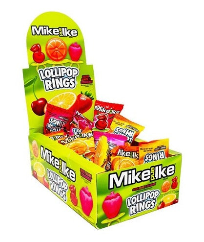 Mike & Ike Lollipop Rings 22ct — Box of 22