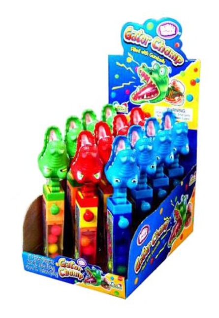 Kidsmania Gator Chomp Candy Lollipop 0.60oz — Box of 12