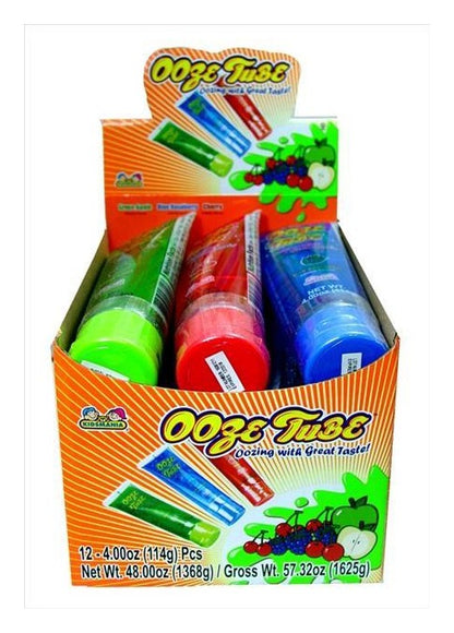 Kidsmania Ooze Candy Tubes 4oz — Box of 12