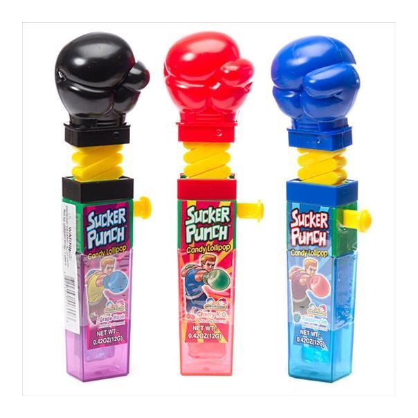 Kidsmania Sucker Punch Candy Lollipop 0.60oz — Box of 12