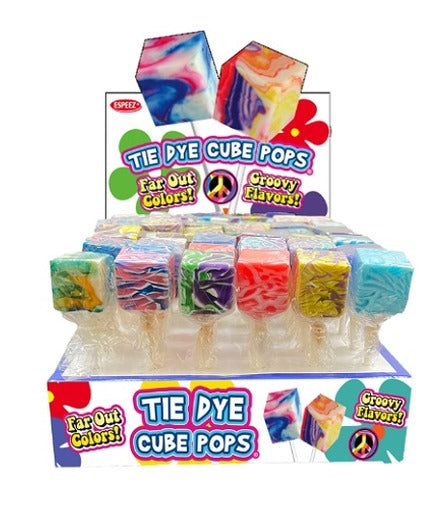 Espeez Tie Dye Cube Pops — Box of 48
