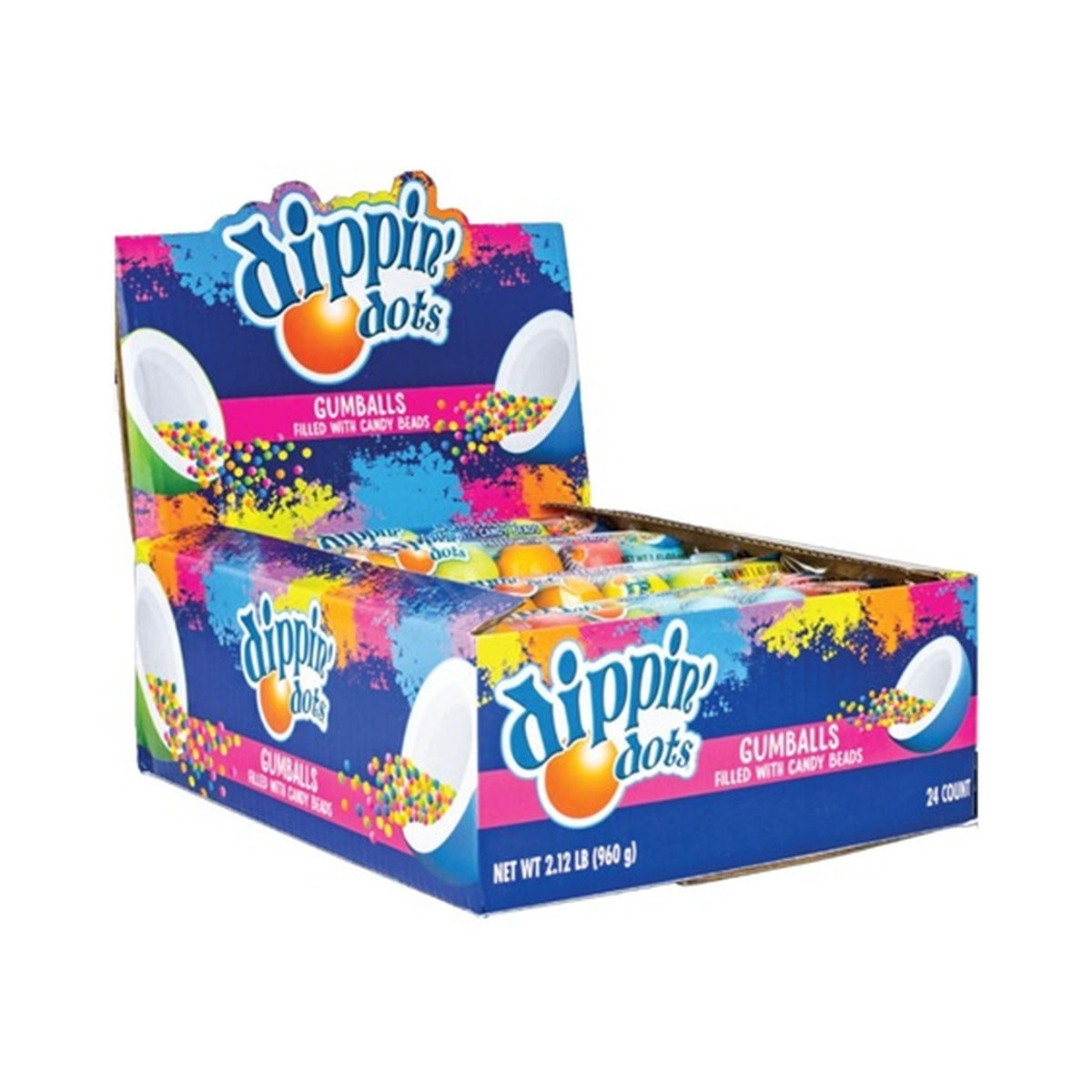 Dippin' Dots Filled Gumballs 1.41oz 6pc 24ct — full package