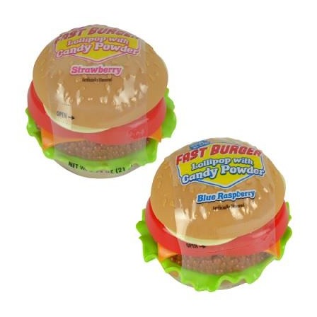 Koko's Fast Burger Lollipop with Powder 0.74oz — Box of 12