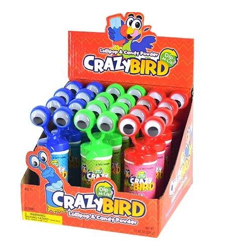 Koko's Crazy Bird Candy Dip-N-Lik 0.95oz — Box of 12