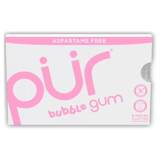 PUR Gum Bubblegum 9pc 12ct — full package