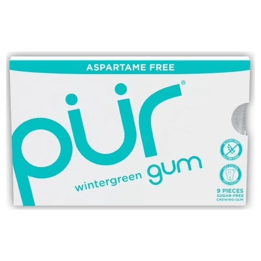 PUR Gum Wintergreen 9pc 12ct — full package