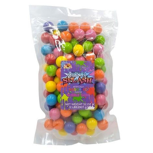 Color Splash Gumballs 1" Assorted 2lb — full package