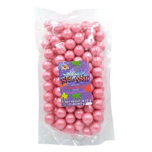 Color Splash Gumballs 1" Pearl Pink 2lb — full package