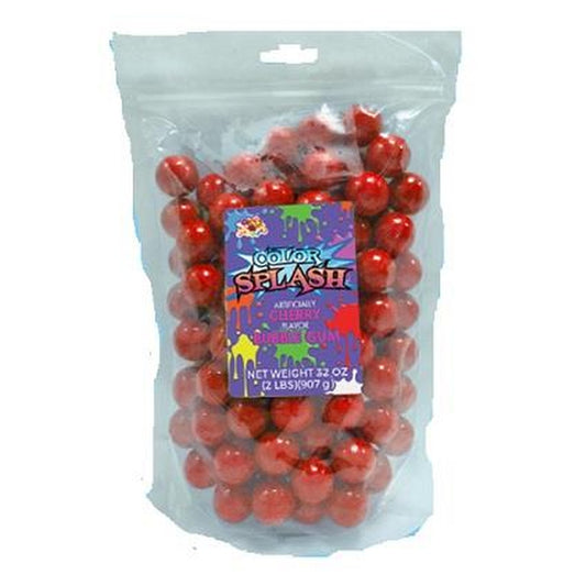 Color Splash Gumballs 1" Red 2lb — full package