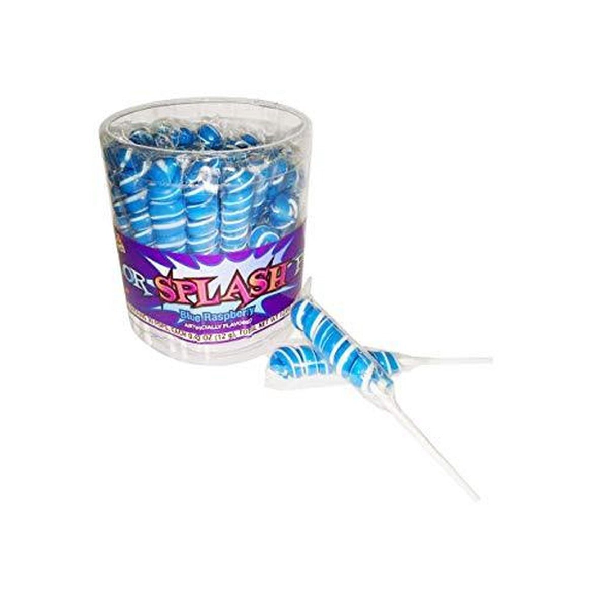 Color Splash Pops Blue Raspberry 0.42oz 30ct Tub — full package