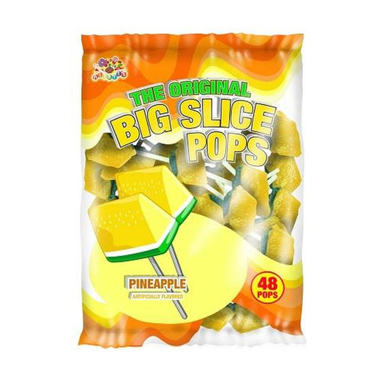 Albert's Big Slice Pops Pineapple 48ct Bag — full package