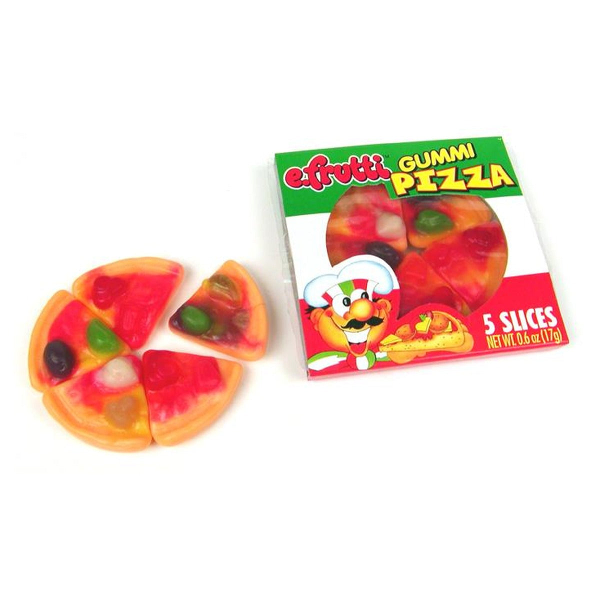 e.frutti Pizza Gummi 0.55oz 48ct Box — full package